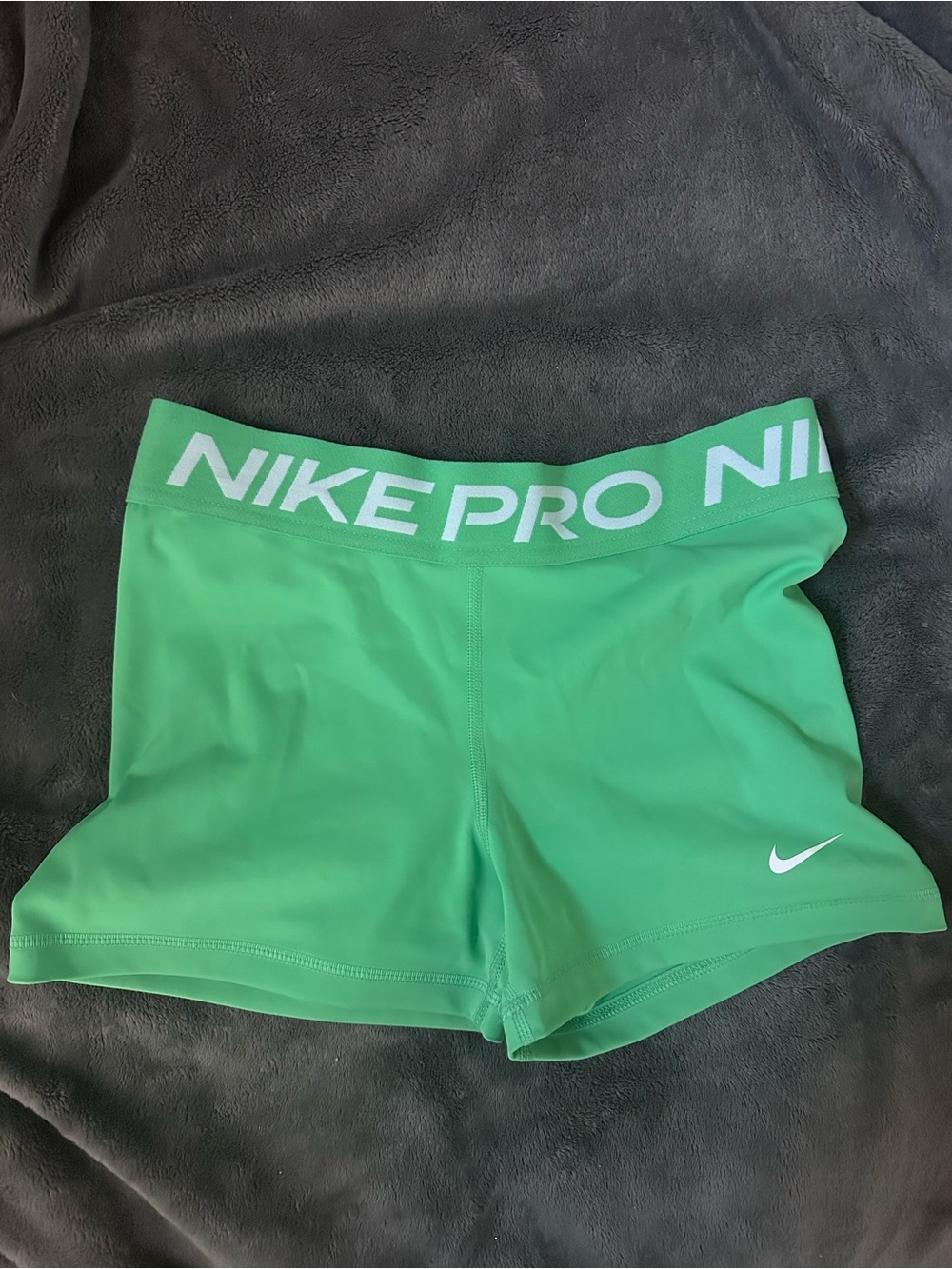Nike Pro Women's Bright Green Athletic Shorts